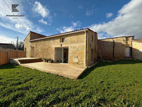 Maison en pierre de caractère en cours de rénovation – Lussac (Gironde)