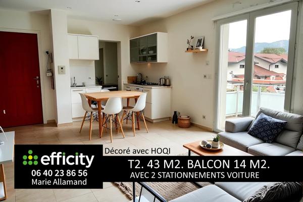 Appartement 2 pièces - 43 m² Exclusivité efficity