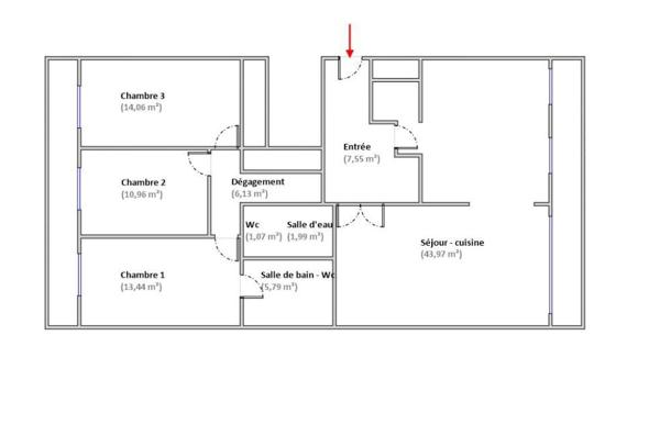 Appartement Boulogne Billancourt 4 pièce(s)