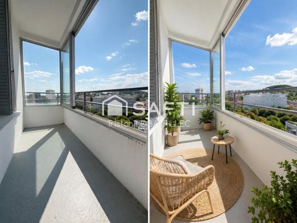 T3 lumineux avec ascenseur, terrasse et vue dégagée