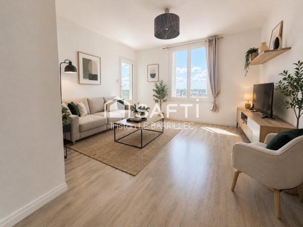 T3 lumineux avec ascenseur, terrasse et vue dégagée