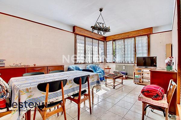 Maison de type 4 d'environ 90m² avec grand sous-sol, garage, terrasse et jardin