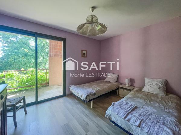 Vue Pyrénées et le centre du village à pied!