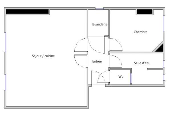 Appartement 3 pièces - 43 m² Exclusivité