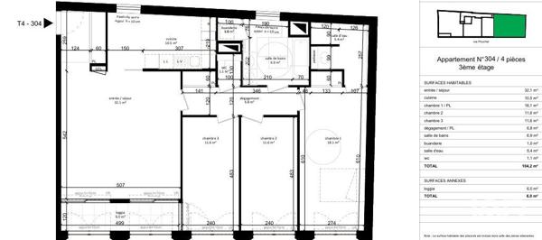 Appartement à vendre 4 pièces 105 m² Paris 17