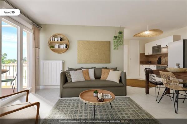 Appartement à vendre |  Saint-Médard-en-Jalles |  3 pièces | 60 m²