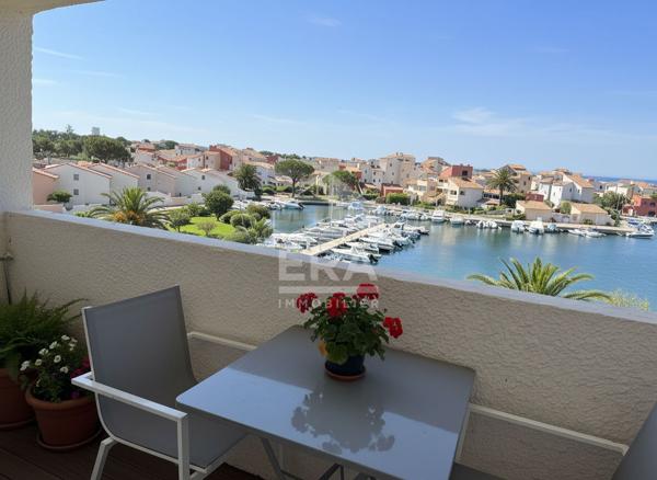 À vendre : Appartement meublé  avec terrasse et vue sur la marina Le Barcarès