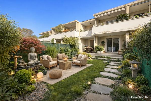 Les Pennes Mirabeau - Appartement T3 Rez de Jardin 52.04 m2 + terrasse et terrain