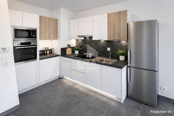 Les Pennes Mirabeau - Appartement T3 Rez de Jardin 52.04 m2 + terrasse et terrain