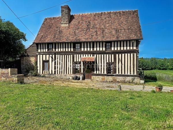 Emmanuel Cauchois BSK immobilier vous présente cette authentique propriété Normande avec ces 5 hectares de pâturages verdoyant, plat, ou coule une rivière, entre campagne et village vous serez trouver une qualité de vie dans cette charmante maison à restaurer, " devis établie pour la restauration ".

D'une superficie d'environ 97m2, avec une dépendance accolée à la maison et sur ces 5 hectares autour de la maison, elle se compose: 
      - Une entrée sur salle 
      - Un salon ouvert avec vue sur les champs 
      - Une cuisine 
      - Un WC 
      - Une buanderie " autrefois une salle de bain "

A l'étage: 
      - 2 chambres 
      - 1 Salle de bain 
      - un bureau 

Les plus de la maison: 
    
     - Diagnostic énergétique D/ B 
     - 5 hectares de terrain plat autour de la maison 
     - Poêle à bois 
     - Non loin du village de Vimoutiers 
     - Comble aménageable permettant de créer un espace supplémentaire