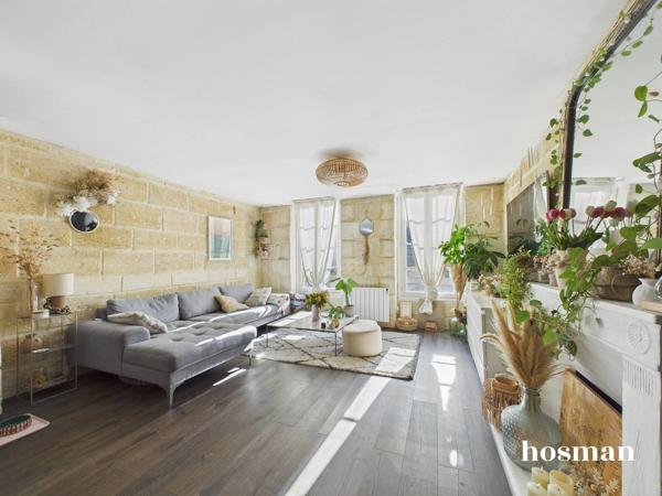 3 pièces - 66 m² traversant - Grenier de 20m2 aménageable - Quai des Salinières, Bordeaux