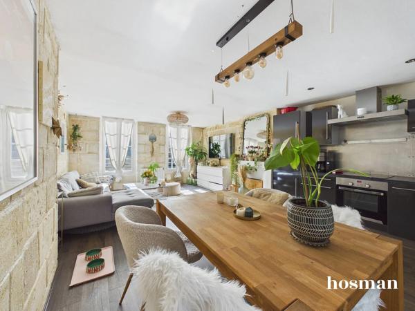 3 pièces - 66 m² traversant - Grenier de 20m2 aménageable - Quai des Salinières, Bordeaux