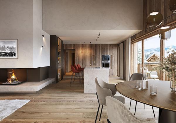 Appartement duplex à vendre Megève Centre village