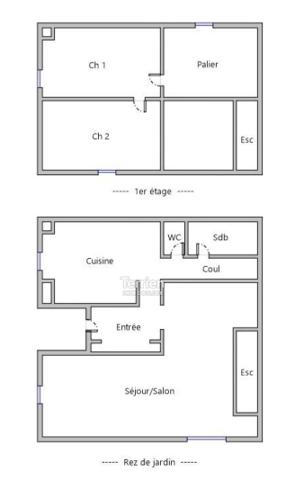 Maison / Appartement T3 de 72m2 Vendu LIBRE Chalonnes-sur-Loire (49290)