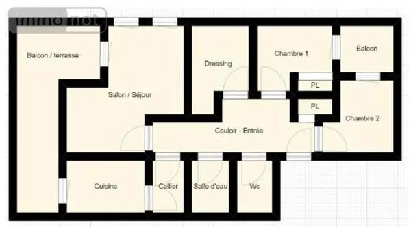 Achat - Appartement Vannes 56000 3 pièces 85 m 2 4844 m 2
