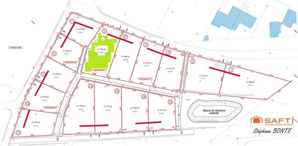 Terrain de 729 m² viabilisée (lot 6) – Le Puy