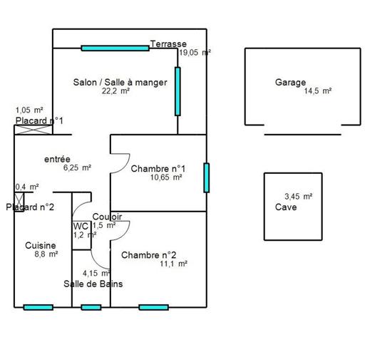 Appartement à vendre 3 pièces 67 m² Le Cannet