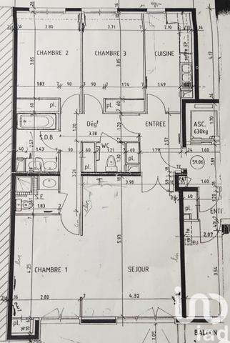 Appartement à vendre 4 pièces 95 m² Paris 13