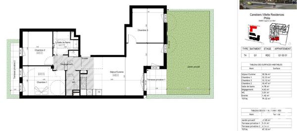 Appartement (neuf) à vendre 4 pièces 79 m² Cagnes-sur-Mer