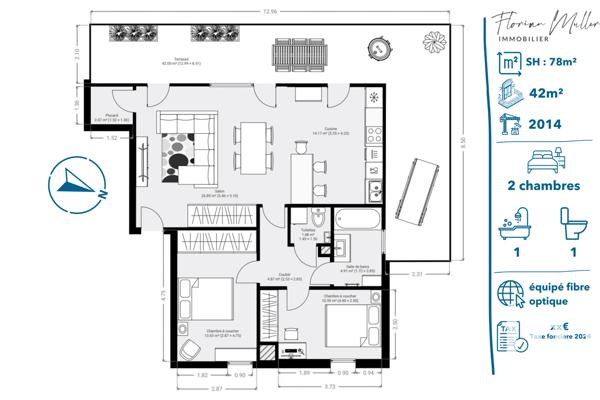 Appartement à vendre 3 pièces 78 m² Montbéliard