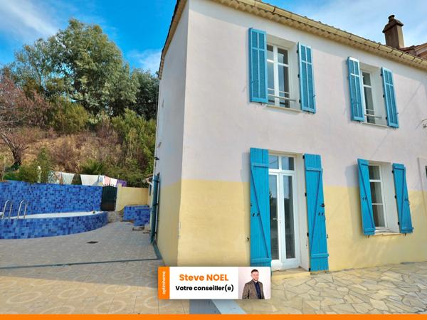 MAISON 6 PIÈCES - 3/4 CHAMBRES - JARDIN - PISCINE - VUE MER ET COLLINES - CANNES LA BOCCA SUD