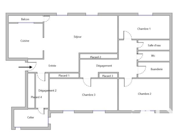 Appartement à vendre 4 pièces 112 m² Le Mans