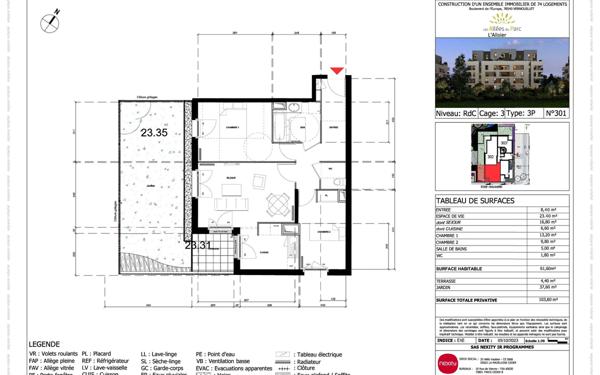 Appartement à vendre    3 pièces •  Vernouillet