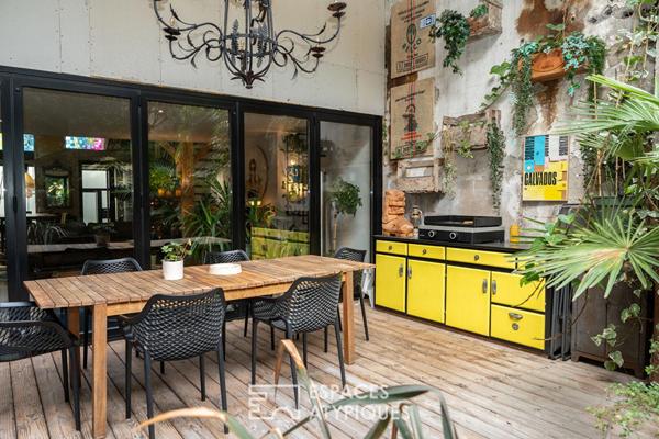 Magnifique loft avec patio végétalisé en hyper centre ville