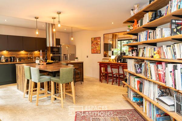 Magnifique loft avec patio végétalisé en hyper centre ville