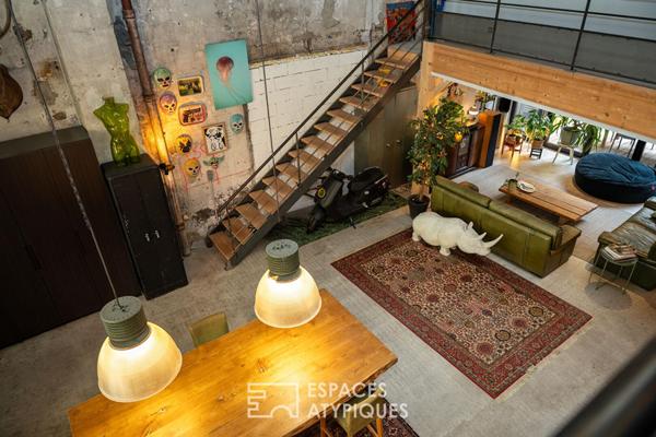 Magnifique loft avec patio végétalisé en hyper centre ville