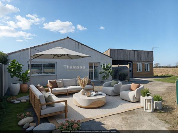Maison 4 pièce(s) 104.89 m2 + Studio,  
La plaine sur mer 44770