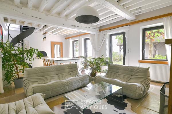 Longère de charme au coeur du village d’Abondant