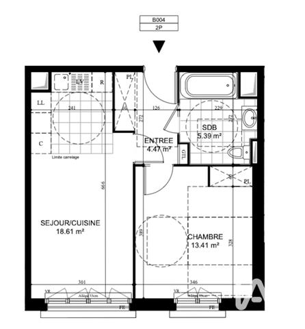 Appartement à vendre 2 pièces 41,88 m² Puiseux-en-France