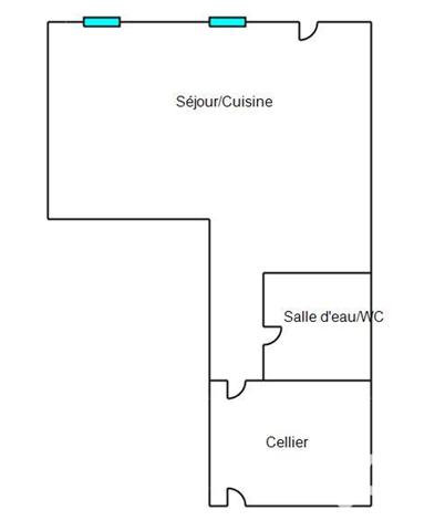 Studio à vendre 28,41 m² Sète