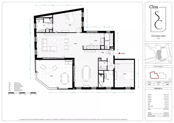 Vente Appartement 3 pièces 137 m2 à Albi