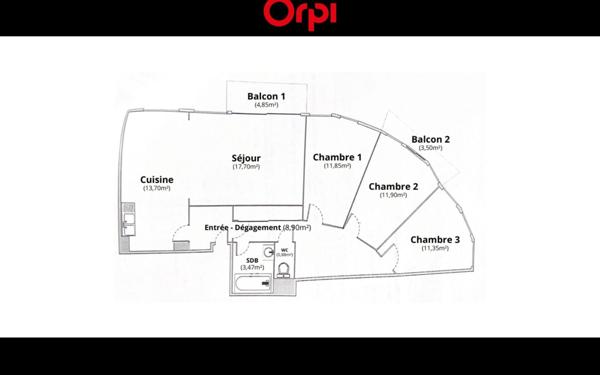 Appartement à vendre    4 pièces • 80 m2 Annemasse