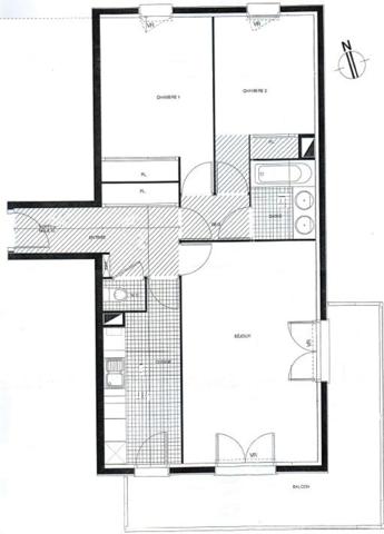 Appartement avec large balcon plein Sud