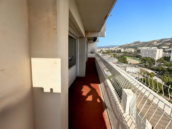 Appartement lumineux 3 pièces 83 m2 Vue Mer à vendre Secteur Michelet 13009 Marseille