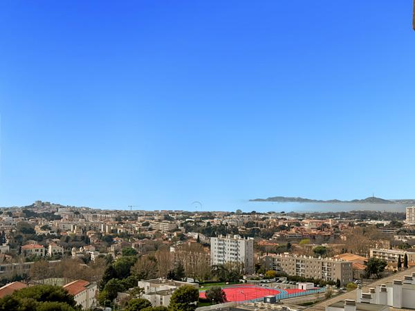 Appartement lumineux 3 pièces 83 m2 Vue Mer à vendre Secteur Michelet 13009 Marseille