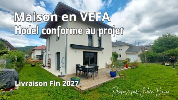 Dpt Savoie (73), à vendre ALBENS maison VEFA P5 de 108,45 m²