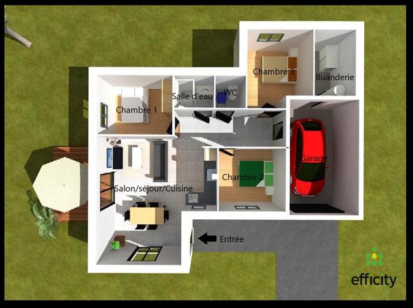 Maison
         4 pièces
        - 77 m² 341 550 € *