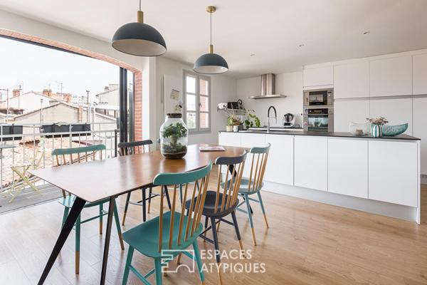 Duplex en dernier étage, quartier des Chalets