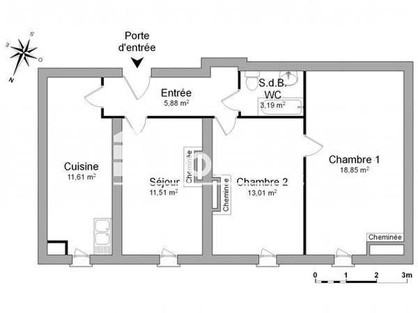 Location Appartement 3 pièces 64.05 m² - 5 PLACE DE LA REPUBLIQUE Valence 26000