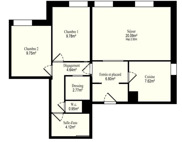 PUTEAUX/ Avenue du Général de Gaulle - Appartement 3 pièces de 67m² avec Cave et Parking