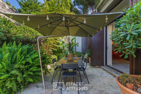 Villa – Loft avec patio luxuriant proche mer et port