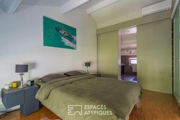 Villa – Loft avec patio luxuriant proche mer et port