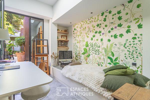 Villa – Loft avec patio luxuriant proche mer et port