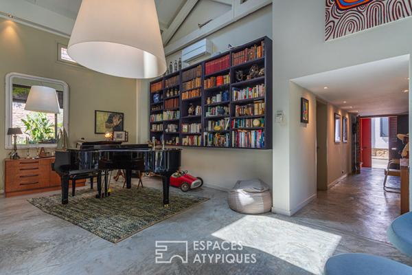 Villa – Loft avec patio luxuriant proche mer et port