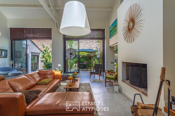 Villa – Loft avec patio luxuriant proche mer et port
