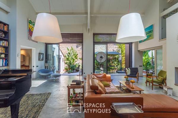 Villa – Loft avec patio luxuriant proche mer et port